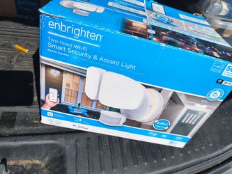 Enbrighten Two-Head Wi-Fi Smart Security Light