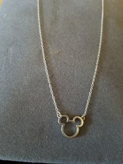 Disney mickey mouse 925 silver necklace with pendant