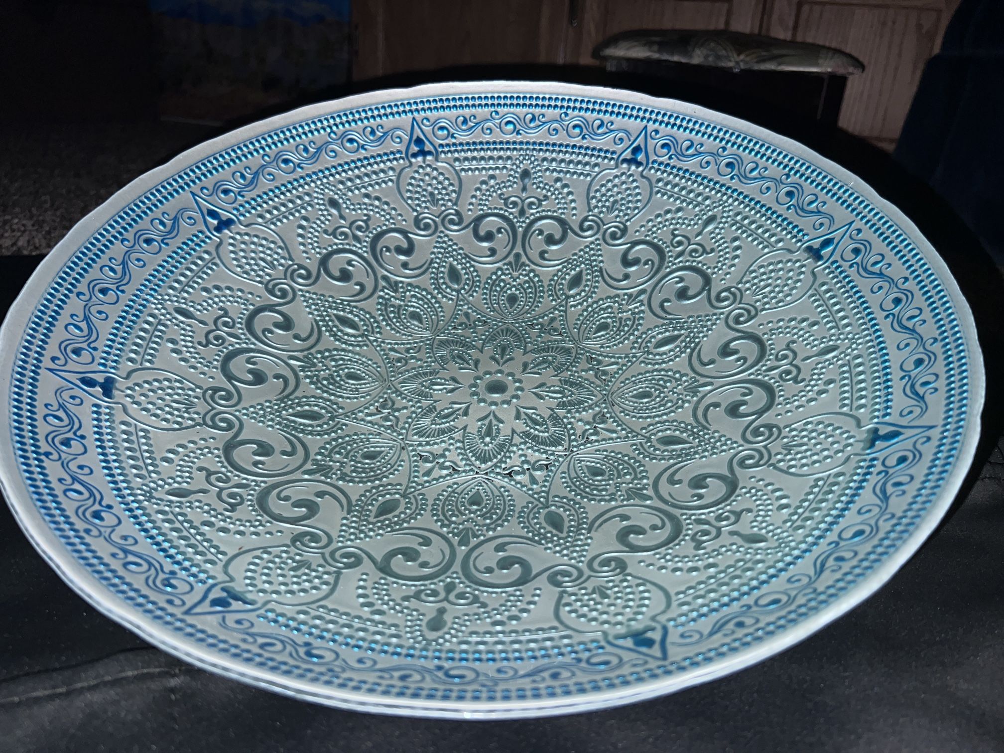 Decorative Glass Platter