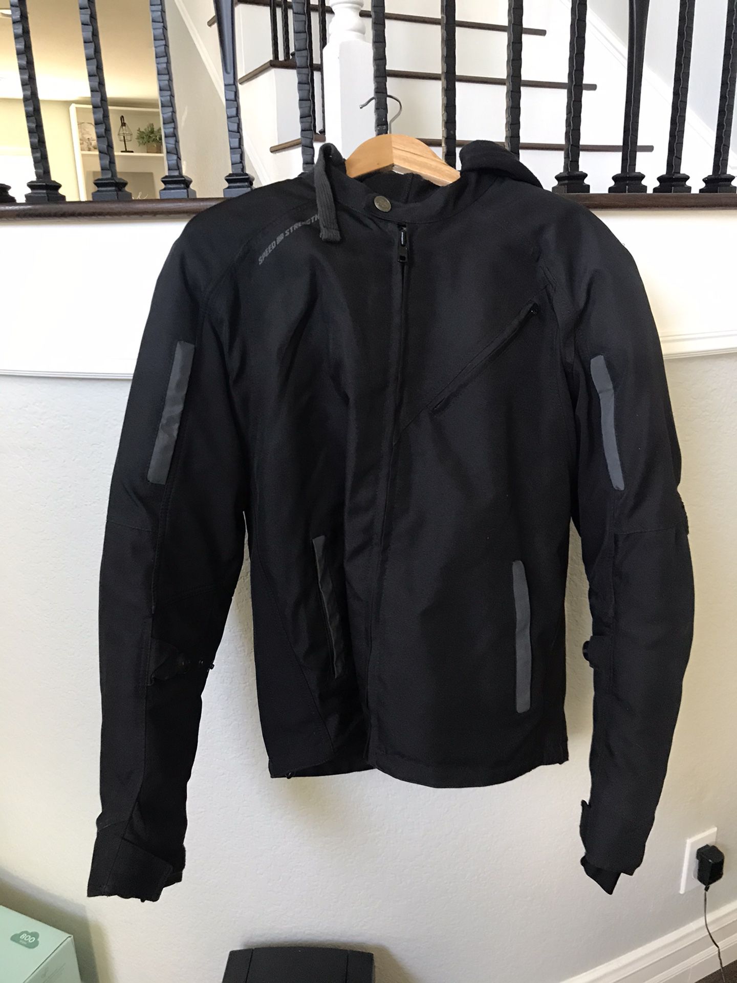 Motorcycle Jacket. Speed and strength Brand. Medium. fits like a Large