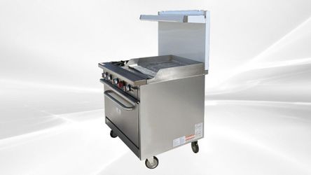 36 inches 2 Burner 24 Grill NSF oven ranges HFSO-36-G24