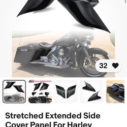 Extended Stretch Side Covers Harley Touring 