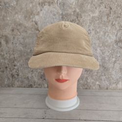Nova Tan Beige CorduroyAdjustable SnapbackHat