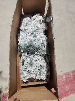Flocked Artificial Christmas Tree