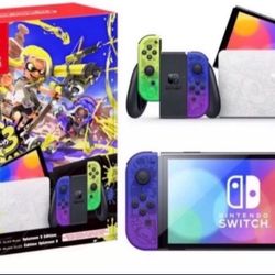 Nintendo Switch OLED Splatoon Limited Edition Console 