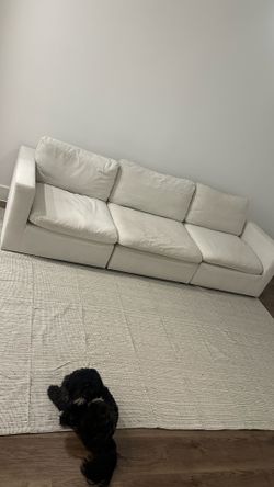 Cream modular sofa