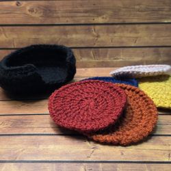Crochet Oreo Coaster With Basket
