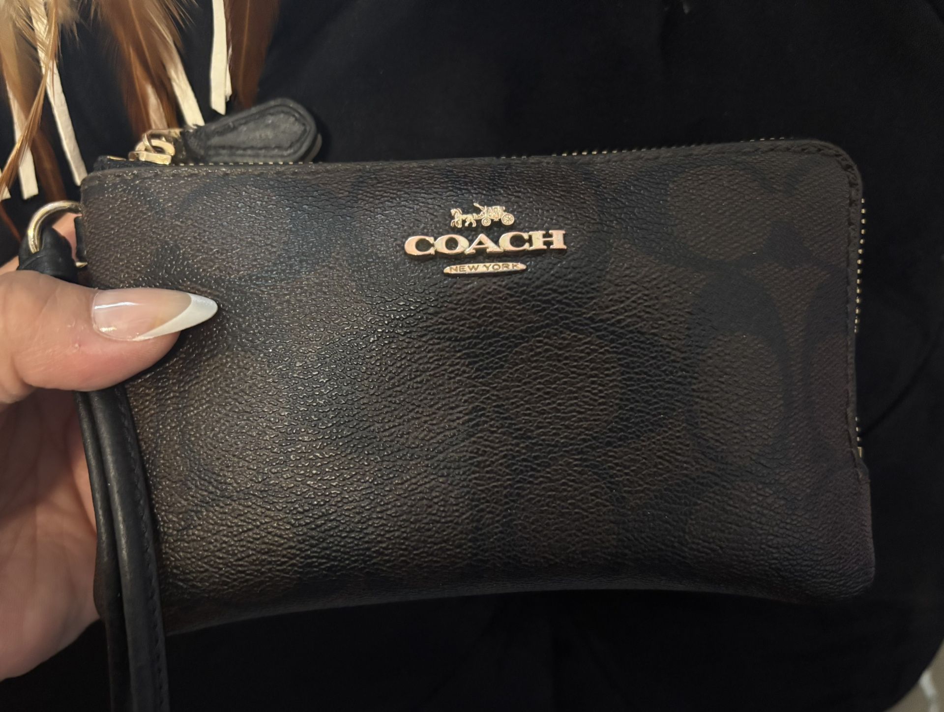 Coach Double Corner Zip Wallet