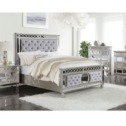 Glam Style Queen Bed Frame 