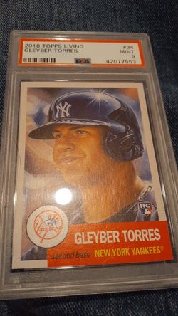 2018 gleyber torres rookie psa 9