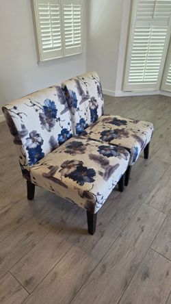 Floral decorative chairs