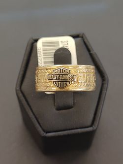 Harley Davidson gold ring,sz 10.5