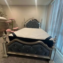 Queen bed frame and dresser
