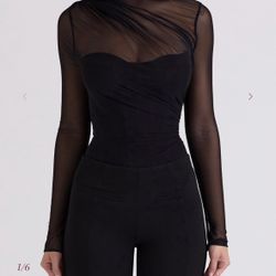 House Of CB Mesh Bodysuit