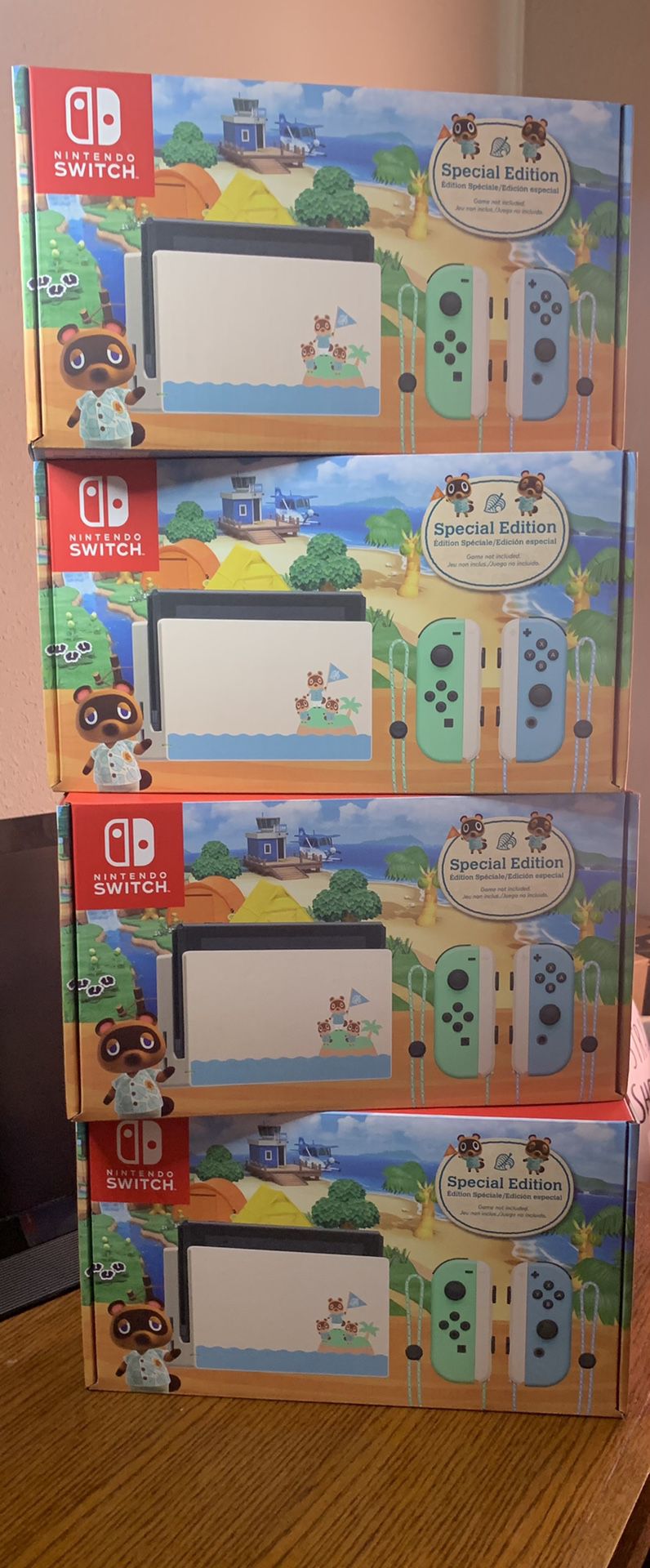 BRAND NEW UNOPENED V2 Nintendo Switch Console Animal Crossing Special Edition!!!