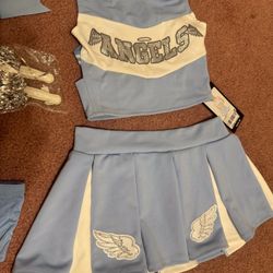 New Medium dolls kill blue angel cheerleader cheer skirt costume festival outfit 