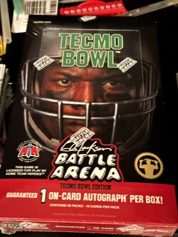 Bo Jackson battle arena Techmo bowl HOBBY BOX SEALED!