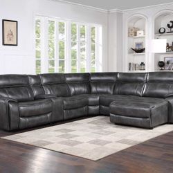 ⚡️Electric Reclining Livingroom Sectional Couch ☄️Only $49 Today And Pay Later With Or Without Credi☄️