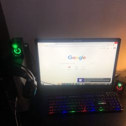 dell pc and monitor black 