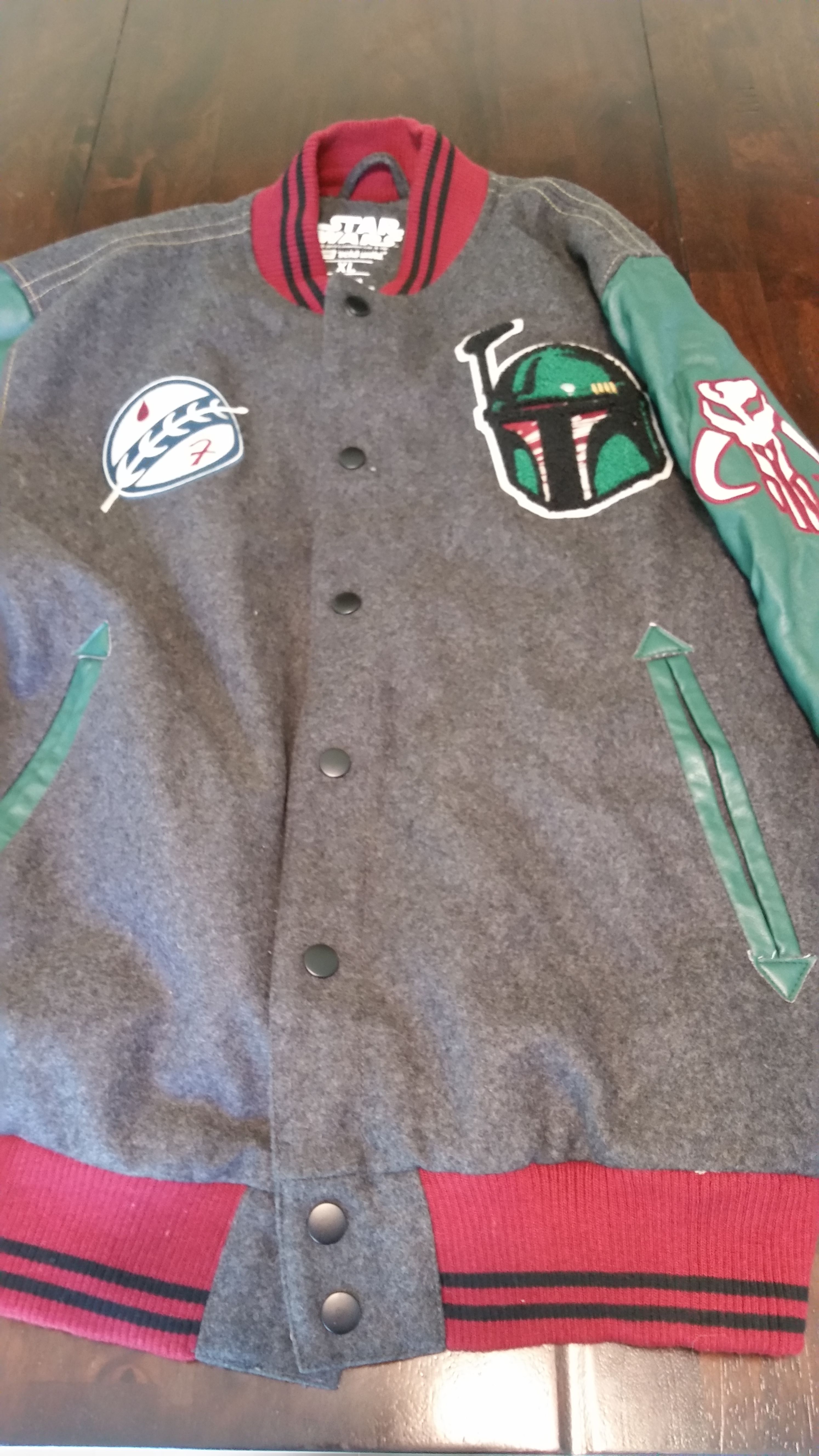 Star Wars Marc Ecko Boba Fett letterman jacket