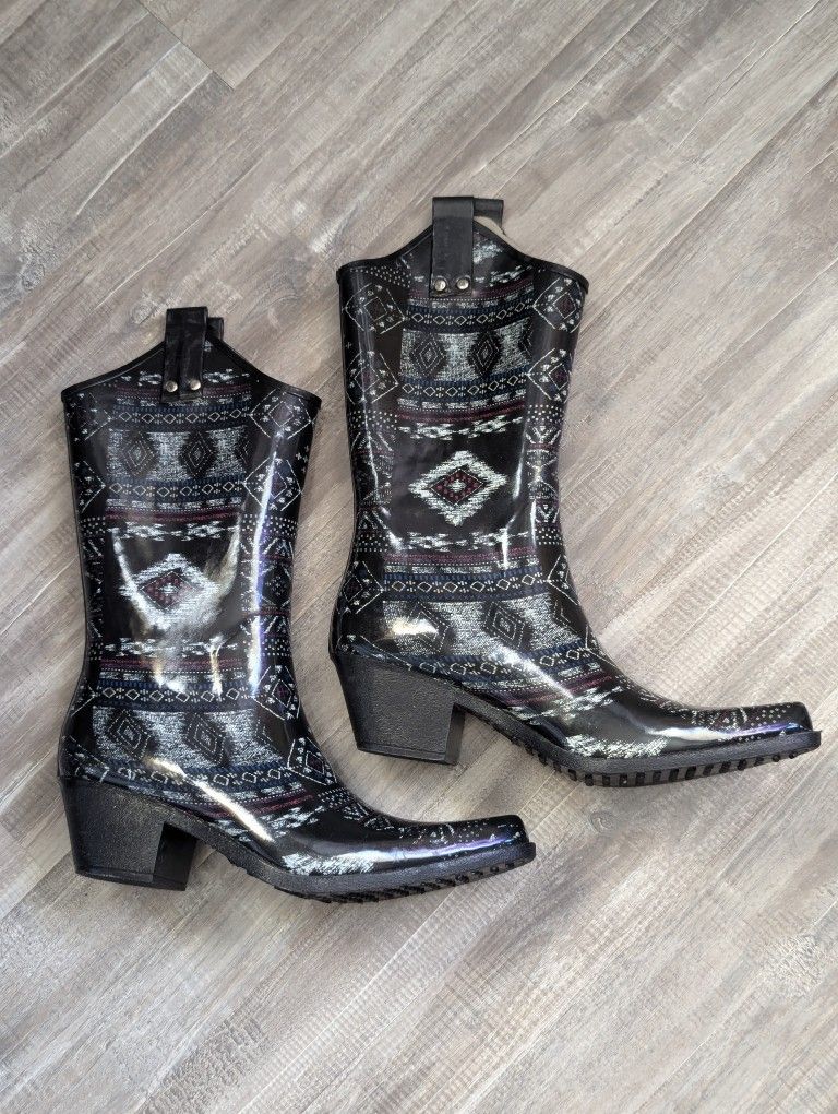 Womens Nomad Cowboy Rain Boots