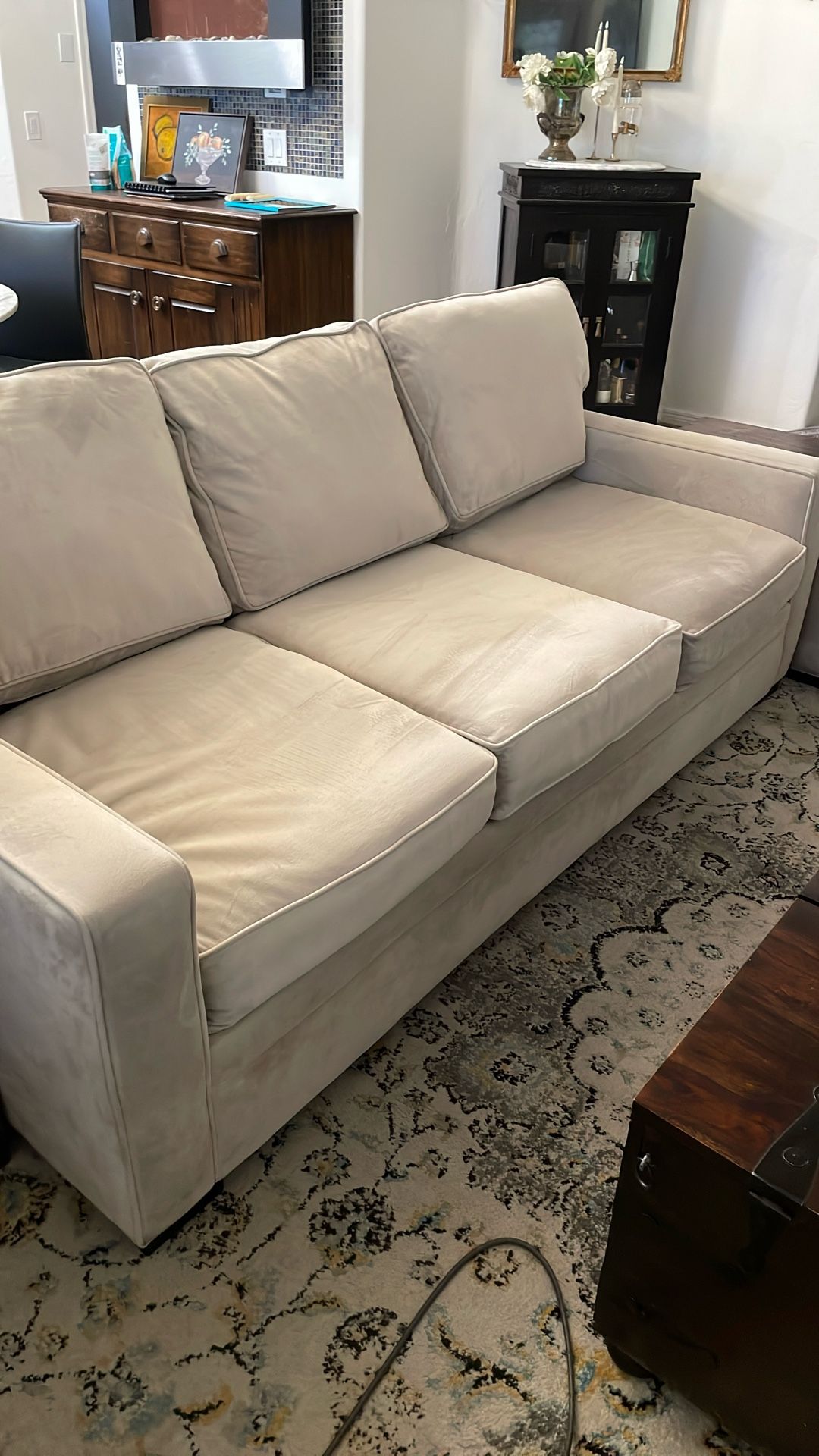 Clean Couch With Queen Sleeper