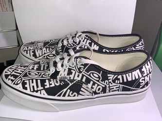 Size 9 Vans (Unisex) White/Black
