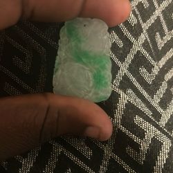 carved jadeite pendant