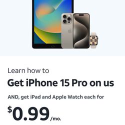 iPhone 15 Pro + iPad + Watch