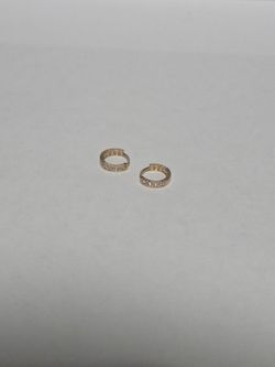 10kt cz earrings
