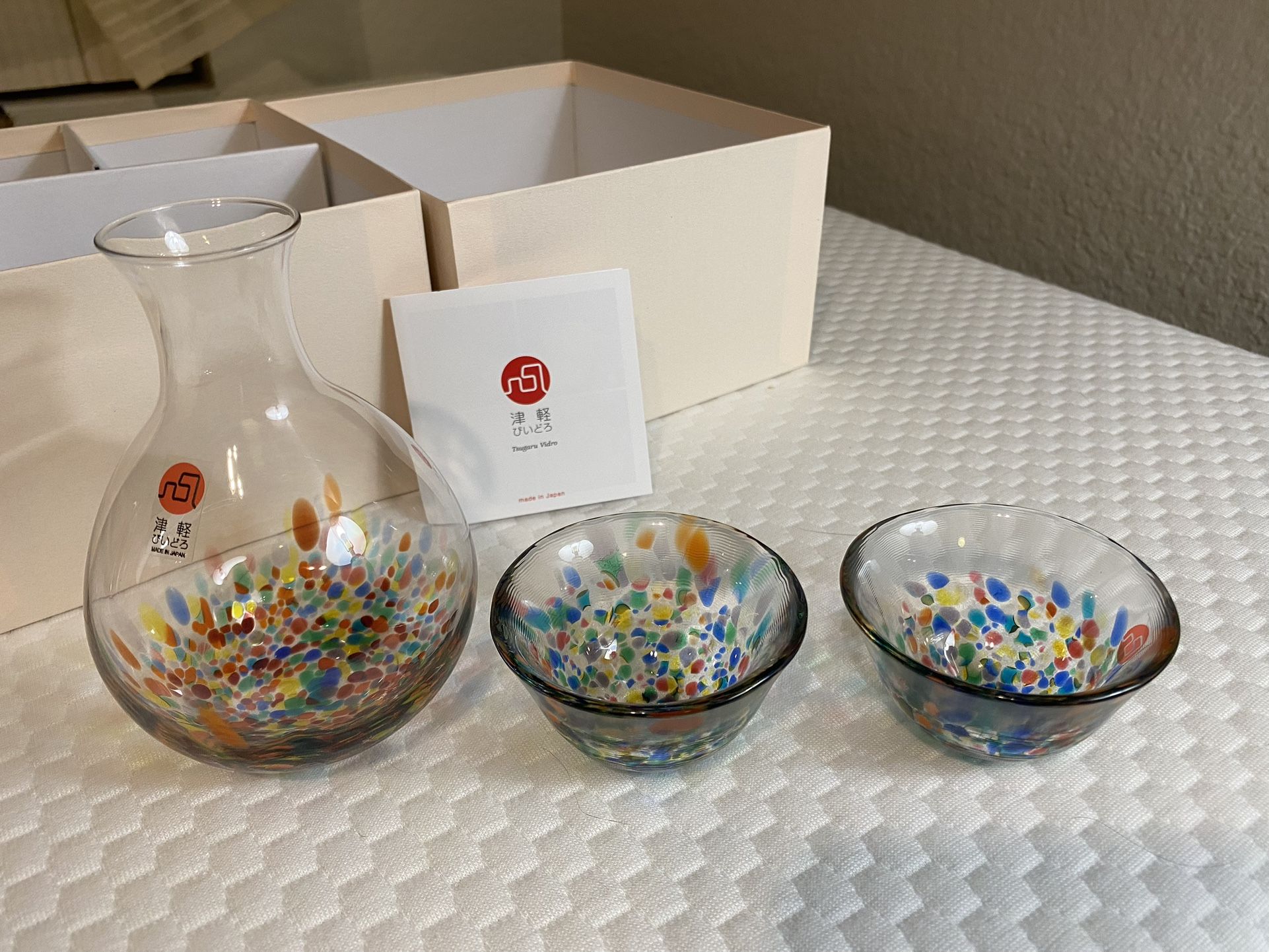 “Tsugaru Vidro” - Glass Sake Cup Set