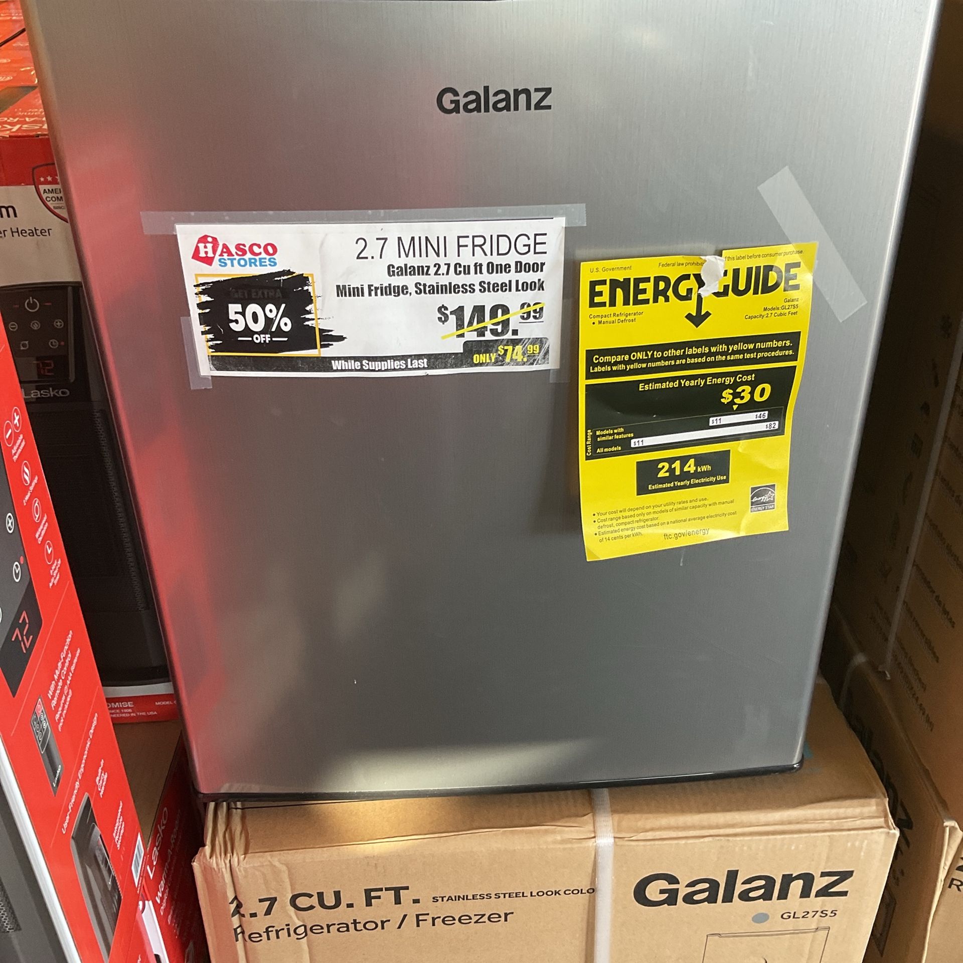 2.7 Galanz Mini Fridge