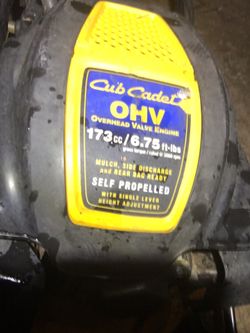 Cub cadet mower