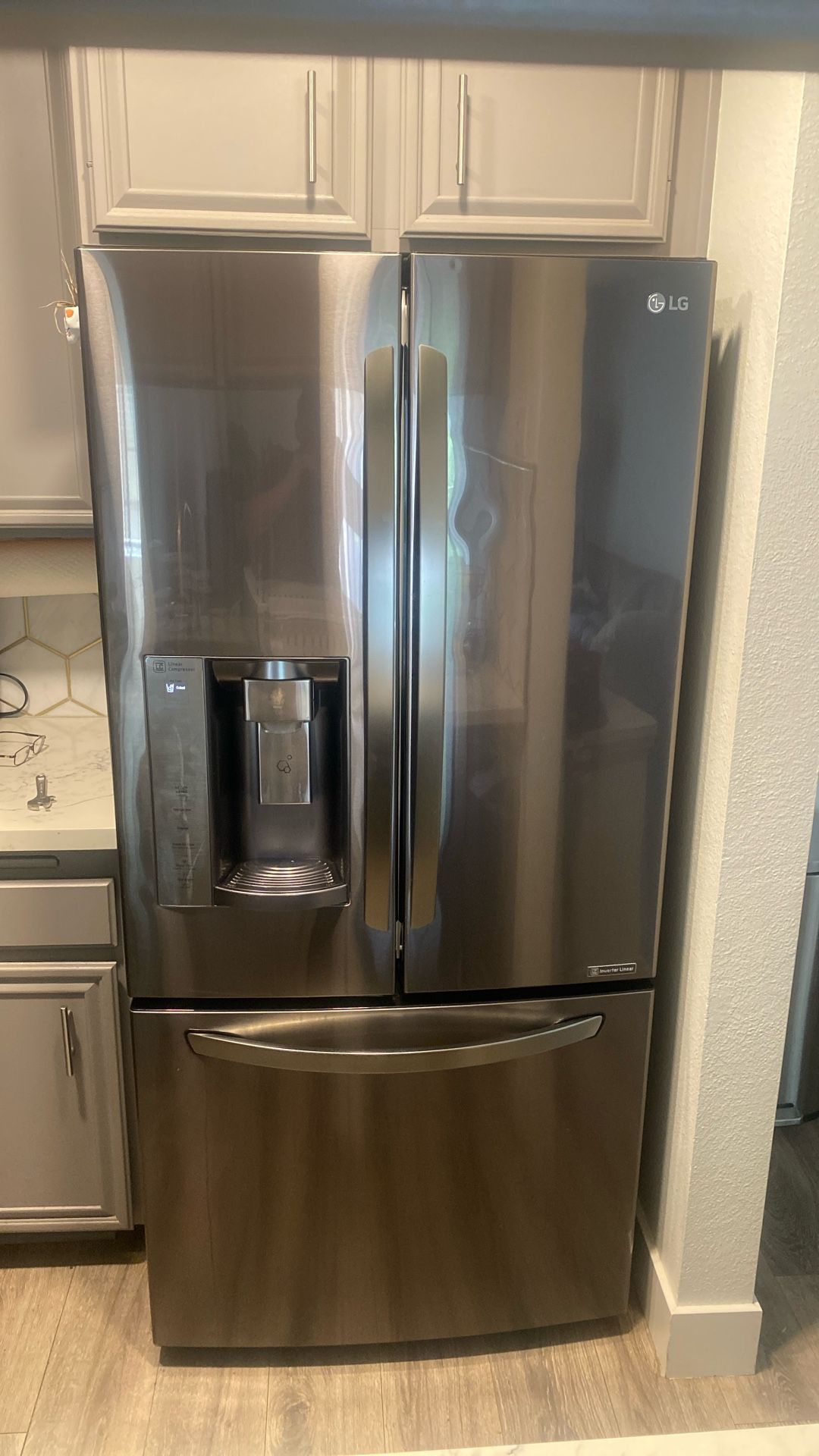LG 24.2 French Door Bottom Freezer Stainless Refrigerator