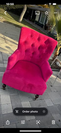 Beautiful Fushia Sofa Gray Condition
