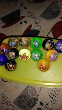 13 vintage Pokemon marbles original