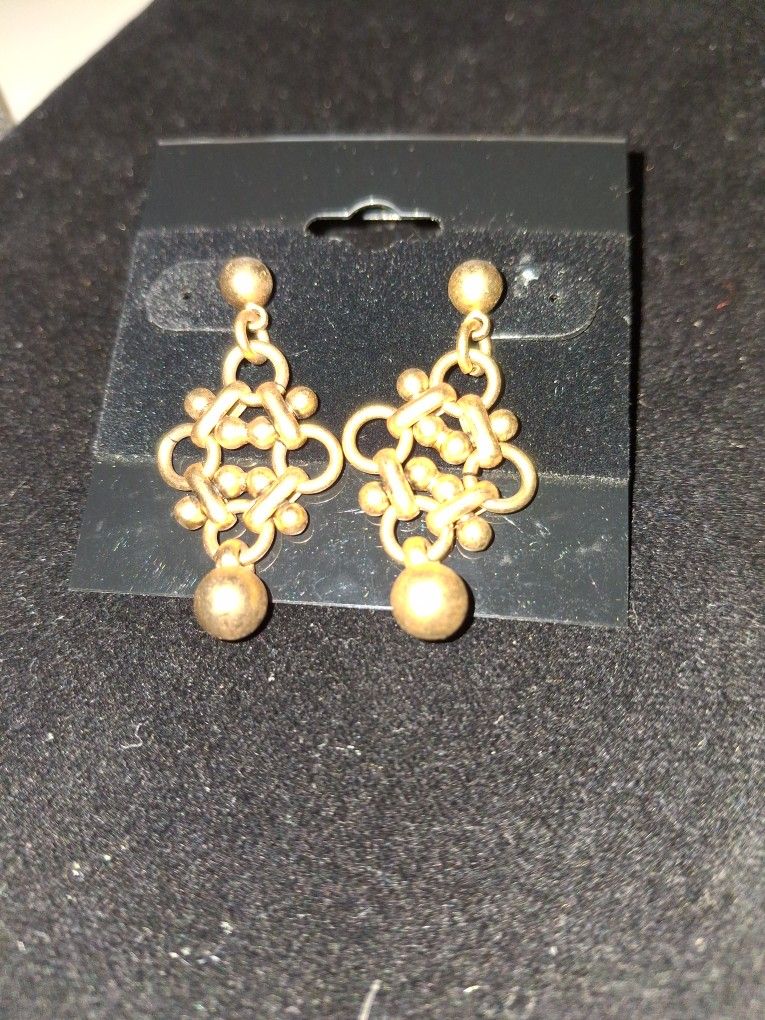 Gold Pierced Earrings