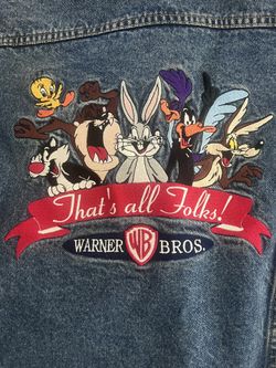 Vintage 1990s Warner bros Looney Tunes Denim Jacket