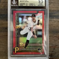 2025 Topps Red Holo Foil Paul Skenes #98