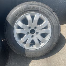 Bridgestone Tire With Wheel 