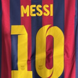 Messi #10 Barcelona Home Jersey Vintage 2013/14 