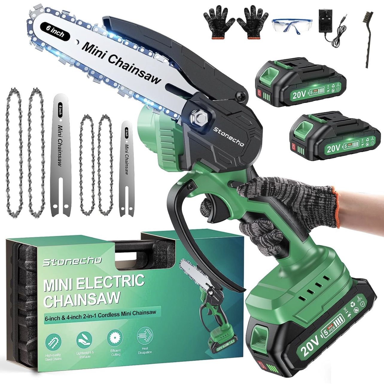Mini Cordless Chainsaw 6 in & 4 in
