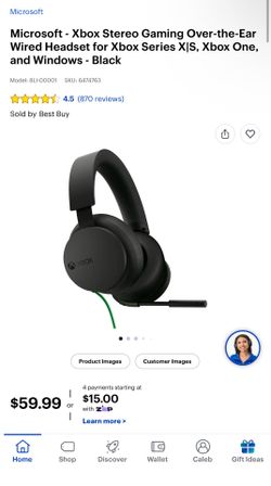 Wired Xbox gaming headset