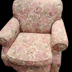 Subtle Floral Chair By Sherrill Furniture 