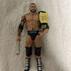 Batista basic w/ WWE title & silver bat