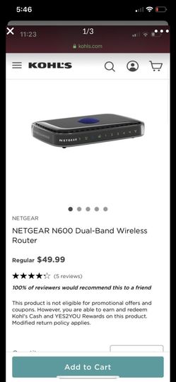 Netgear N600 dual- Brand Wireless Router