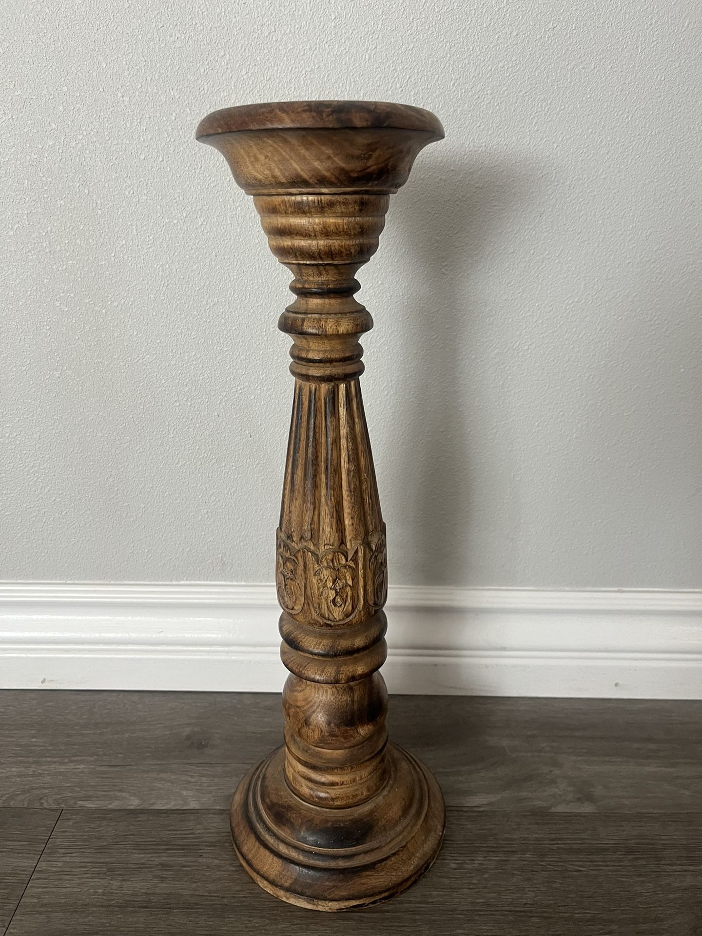 Wood Candle Holder 18”