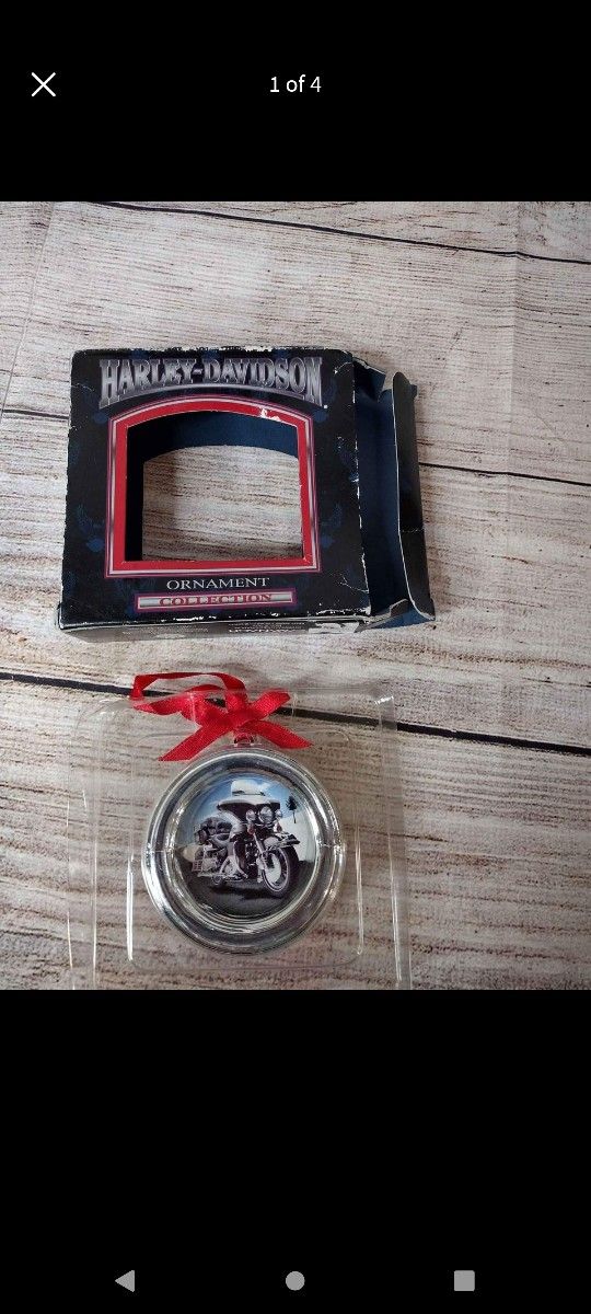 Vintage Harley Davidson Ornament Christmas 