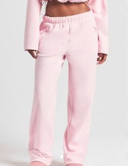 Skims Fleece Lounge Straight Leg Pant