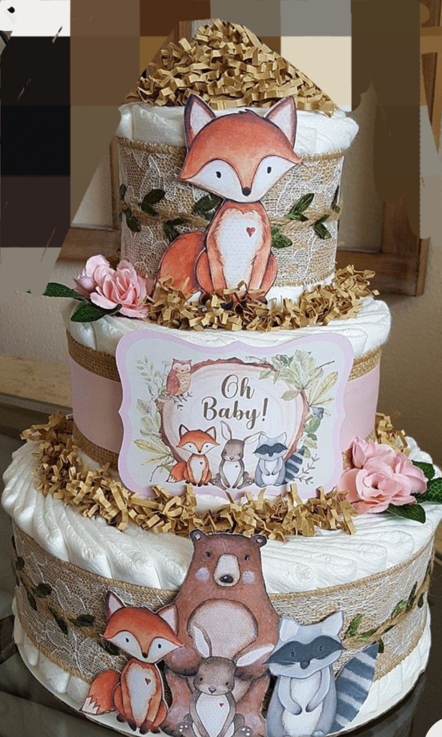 Custom Made Diaper Cake